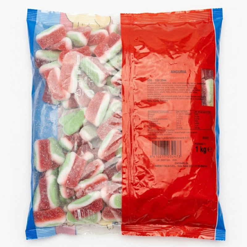 Haribo Caramelle Gommose all’Anguria – 2 Buste da 1 kg, Totale 2 kg