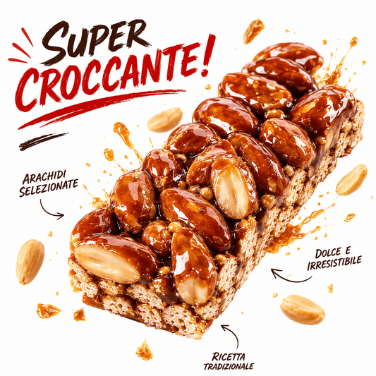 Grazioso Croccantino Arachidi 30g x 40 Pezzi – Snack Dolce Monoporzione