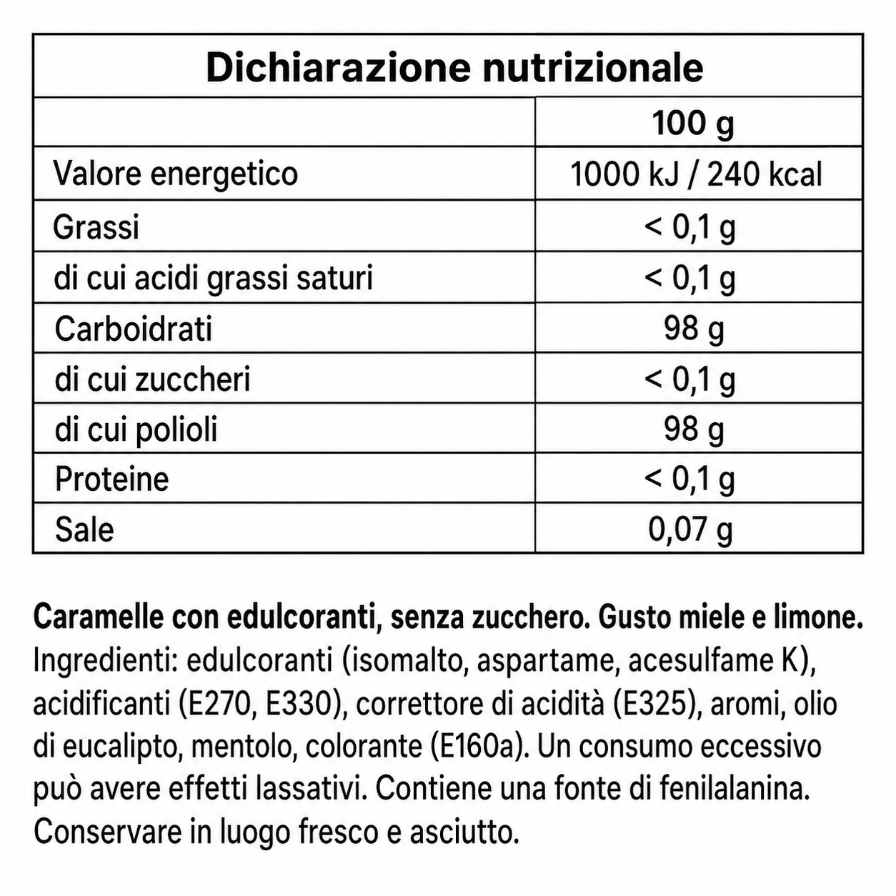 Mondelez International Halls Miele e Limone Senza Zucchero – 2 Box da 20 Stick, Totale 40 Pezzi