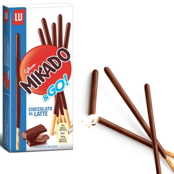 Mondelez International Mikado Bastoncini Croccanti Ricoperti di Cioccolato al Latte – Box 24 Confezioni