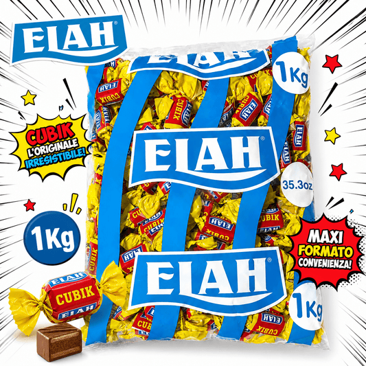 Elah Cubik Caramelle Morbide al Latte – Busta da 1 kg