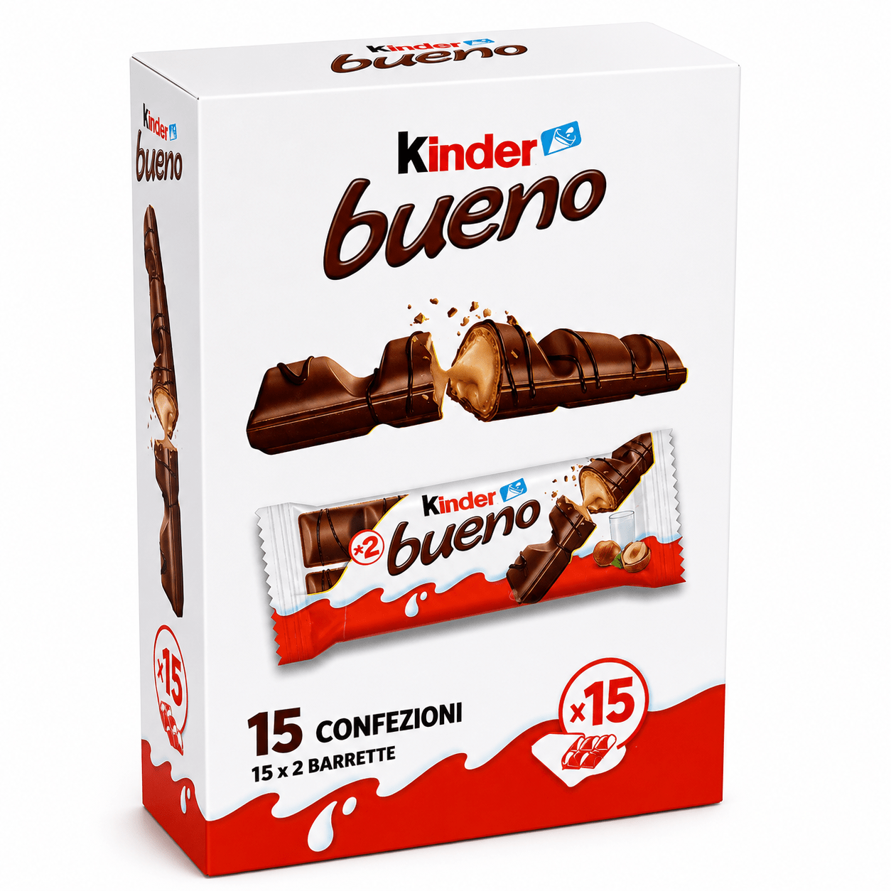 Kinder Bueno 15 Confezioni da 2 Barrette – Totale 30 Barrette