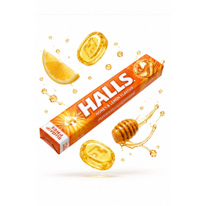 Halls Honey & Lemon Sugar Free – Miele e Limone 20 Pezzi