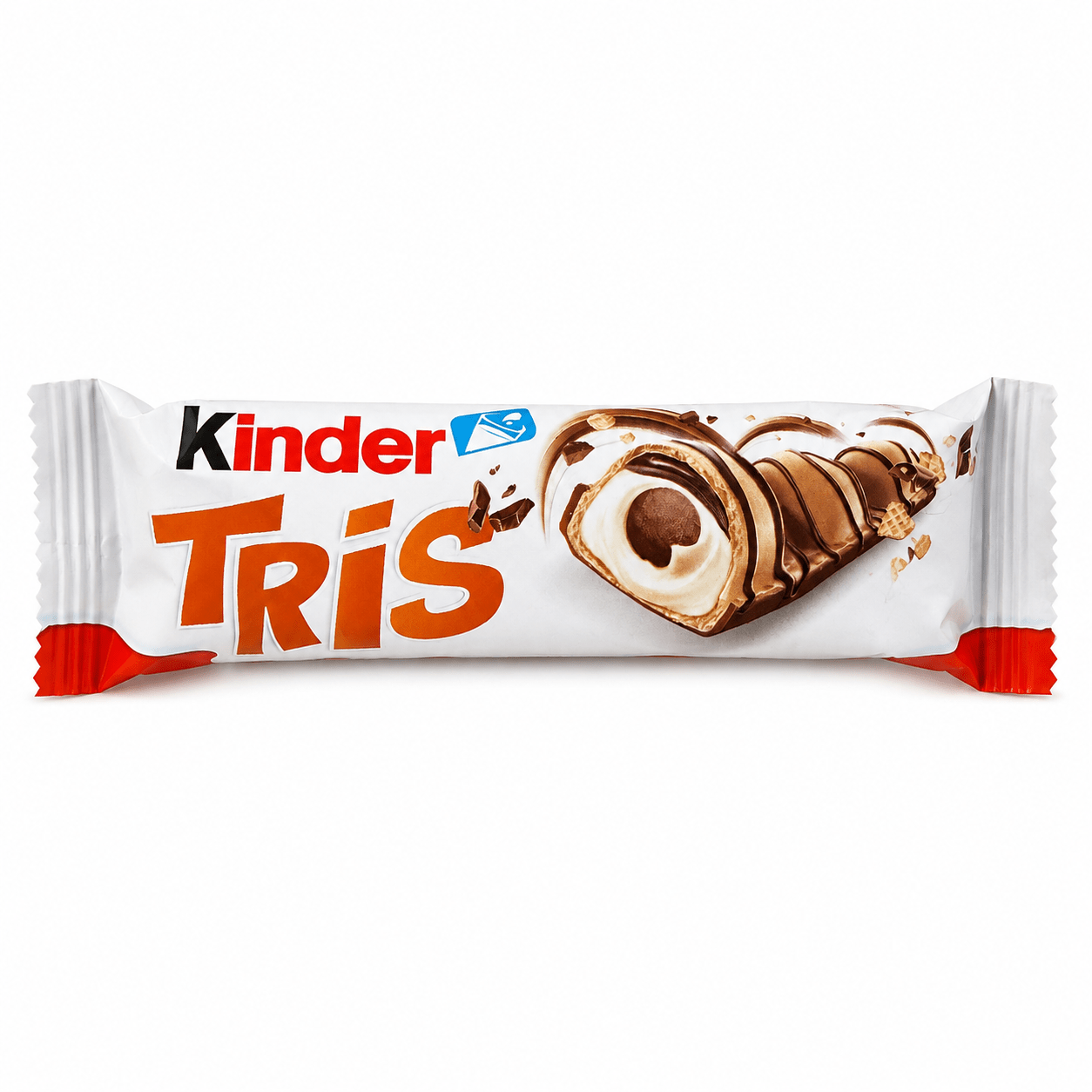 Kinder Tris Wafer con Crema al Latte e Cioccolato – 5 Barrette 100 g