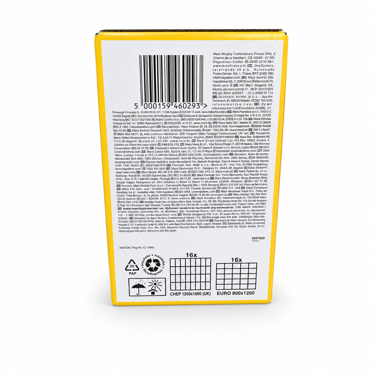 Mars- M&M’s Peanut – Box 24 Confezioni da 45 g con Arachidi e Cioccolato