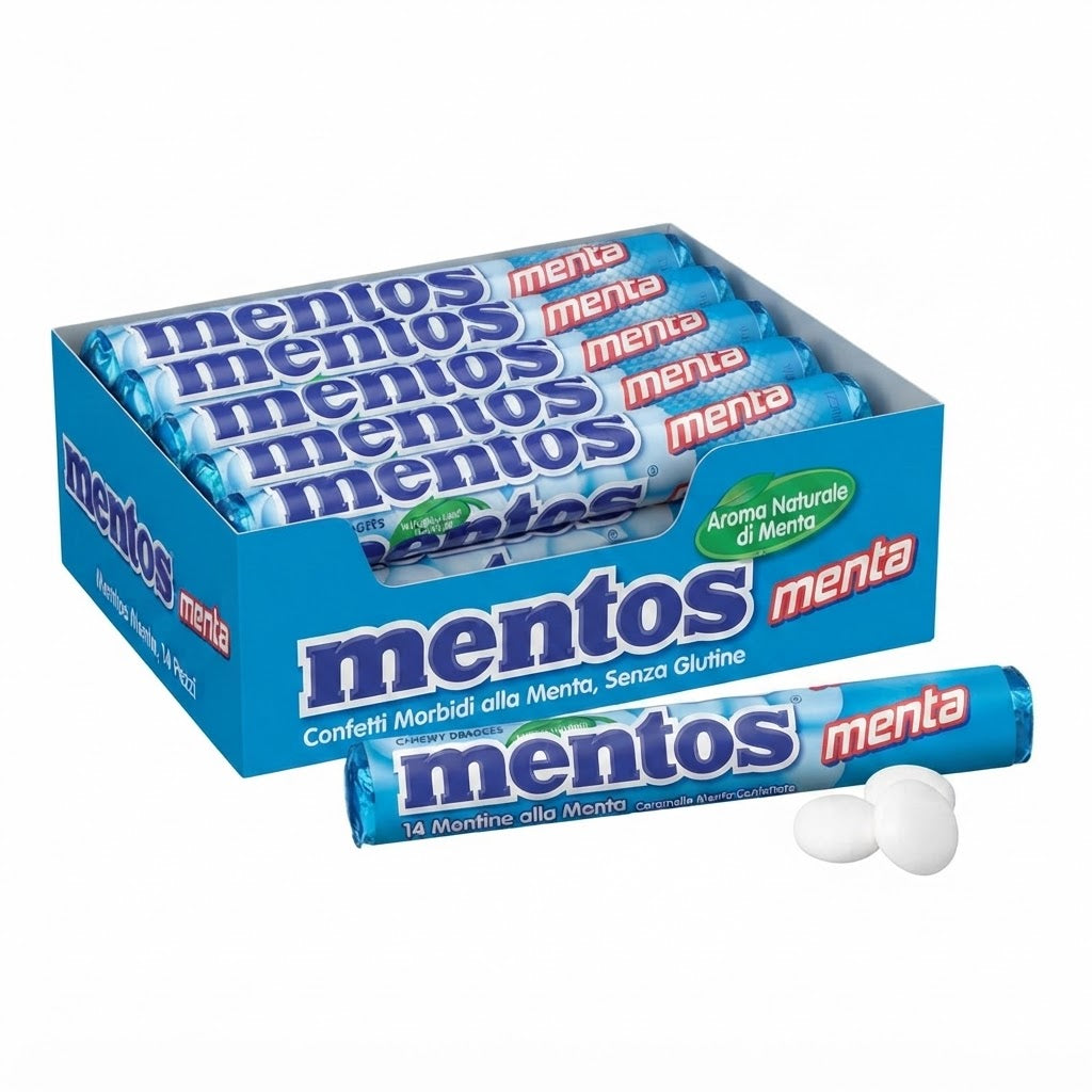 Mentos Menta Aroma Naturale – Box Espositore da 40 Stick