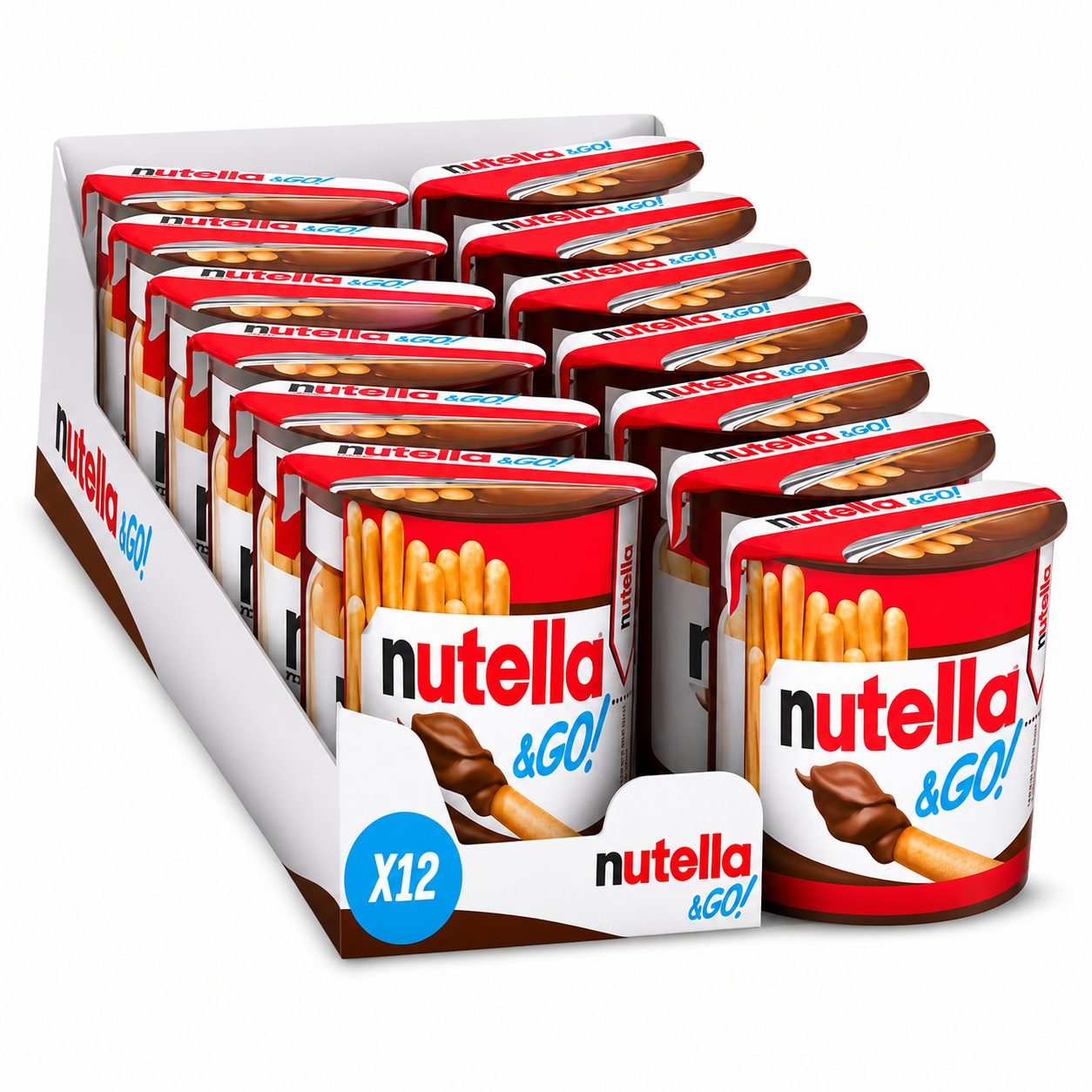 Nutella &GO! Crema alle Nocciole e Cacao con Grissini – 12 Pezzi
