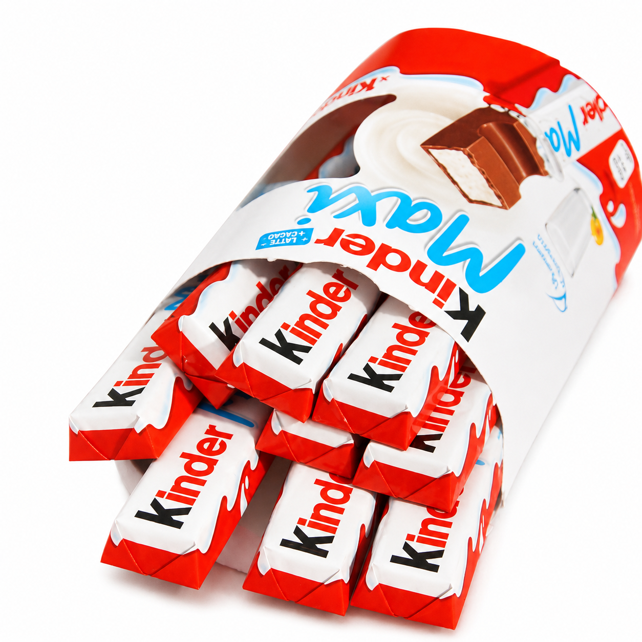 Kinder Maxi Cioccolato al Latte con Ripieno al Latte – 3 Confezioni da 10 pezzi,Totale 30 Pezzi