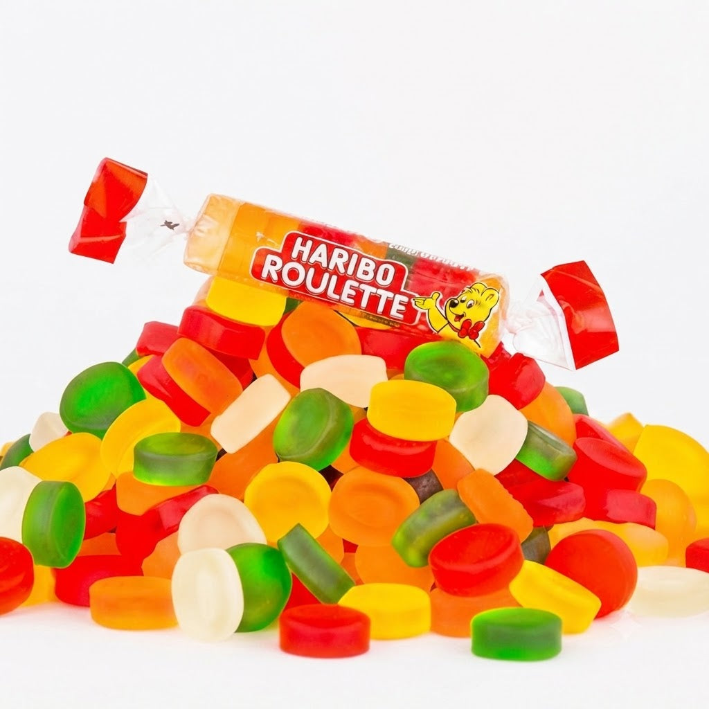 Haribo Mega Roulette 40 Pezzi – Caramelle Gommose Assortite Gusto Frutta