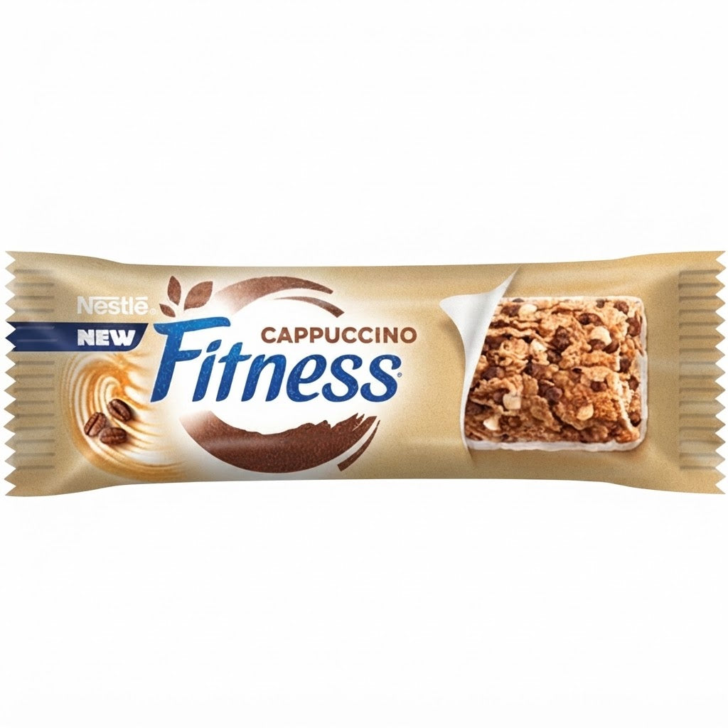 Nestlé Fitness Cappuccino – 24 Barrette da 23,5 g ai Cereali Integrali