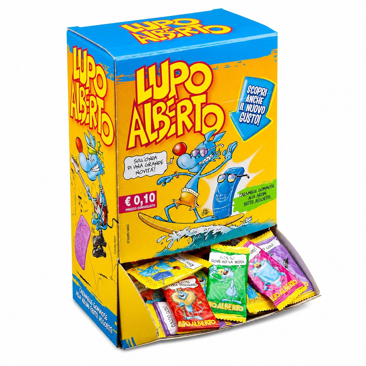 Lupo Alberto Caramelle Gommose Gusto Frutta – Box Espositore 200 Pezzi