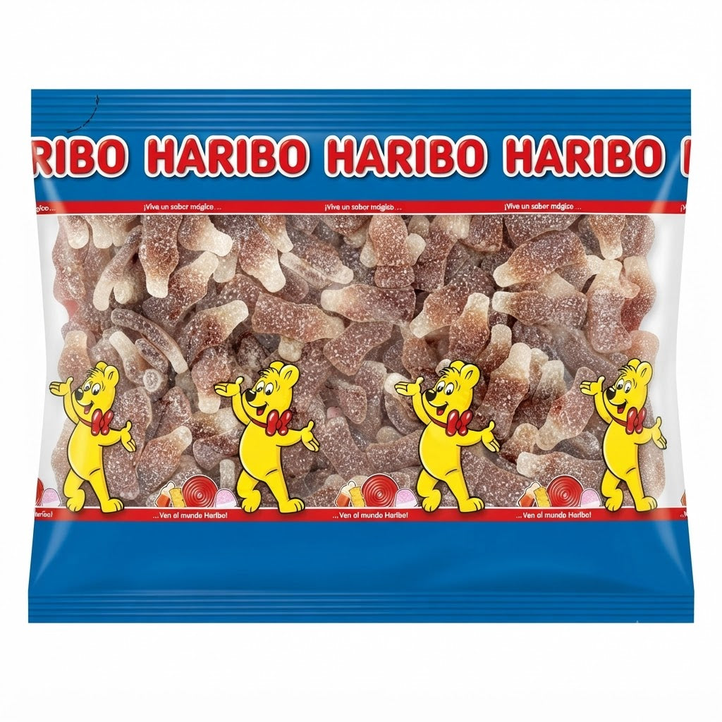 Haribo Bottiglie Cola Frizzanti Caramelle Gommose Zuccherate – 2 kg