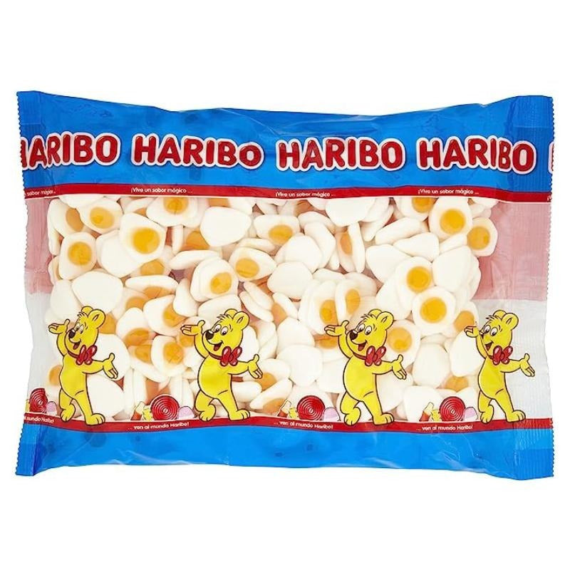 Haribo Uova al Tegamino 1,5 kg – Caramelle Gommose Gusto Frutta Maxi Busta
