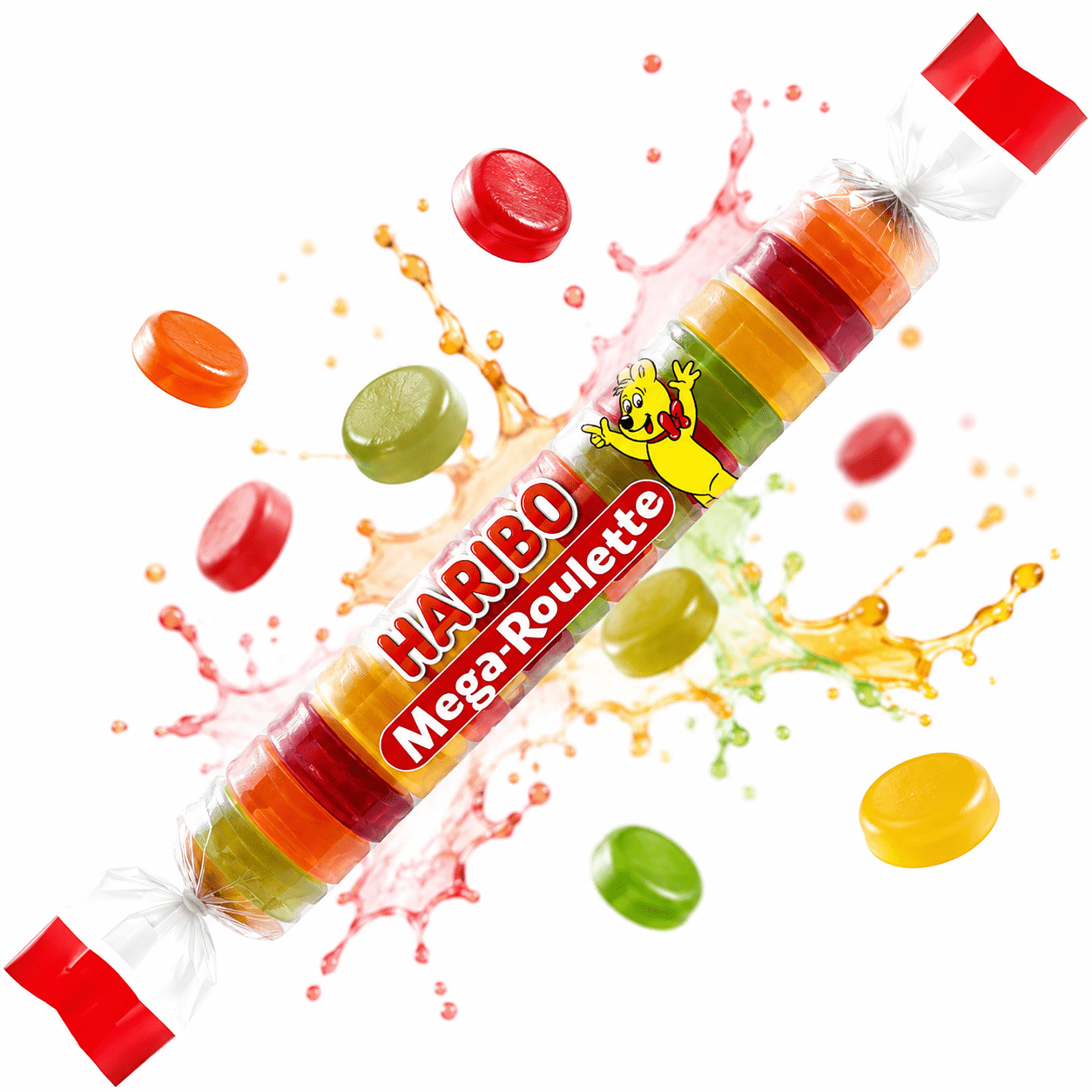 Haribo Mega Roulette 40 Pezzi – Caramelle Gommose Assortite Gusto Frutta