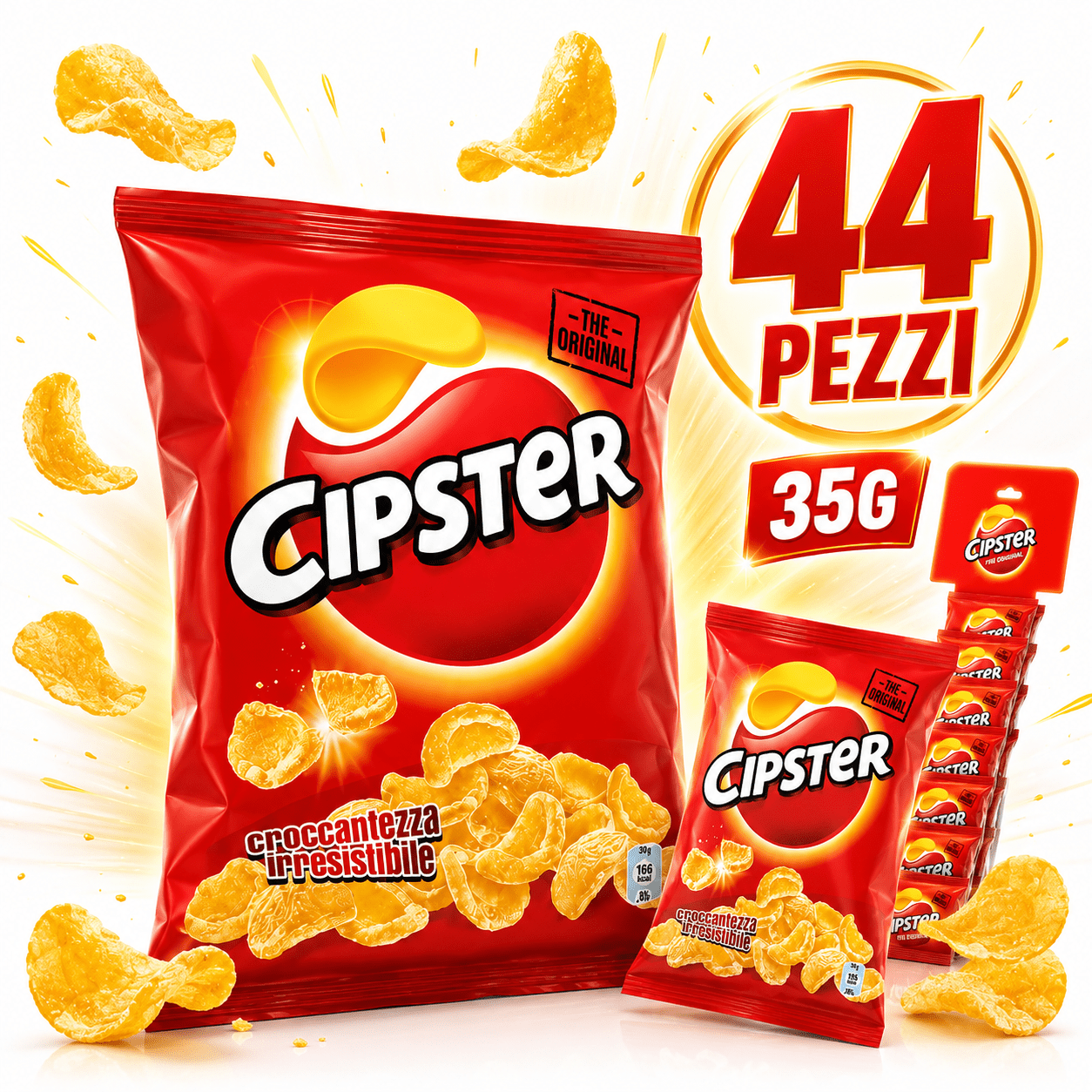 Mondelez International Cipster The Original Snack di Patate – Confezione da 44 Buste