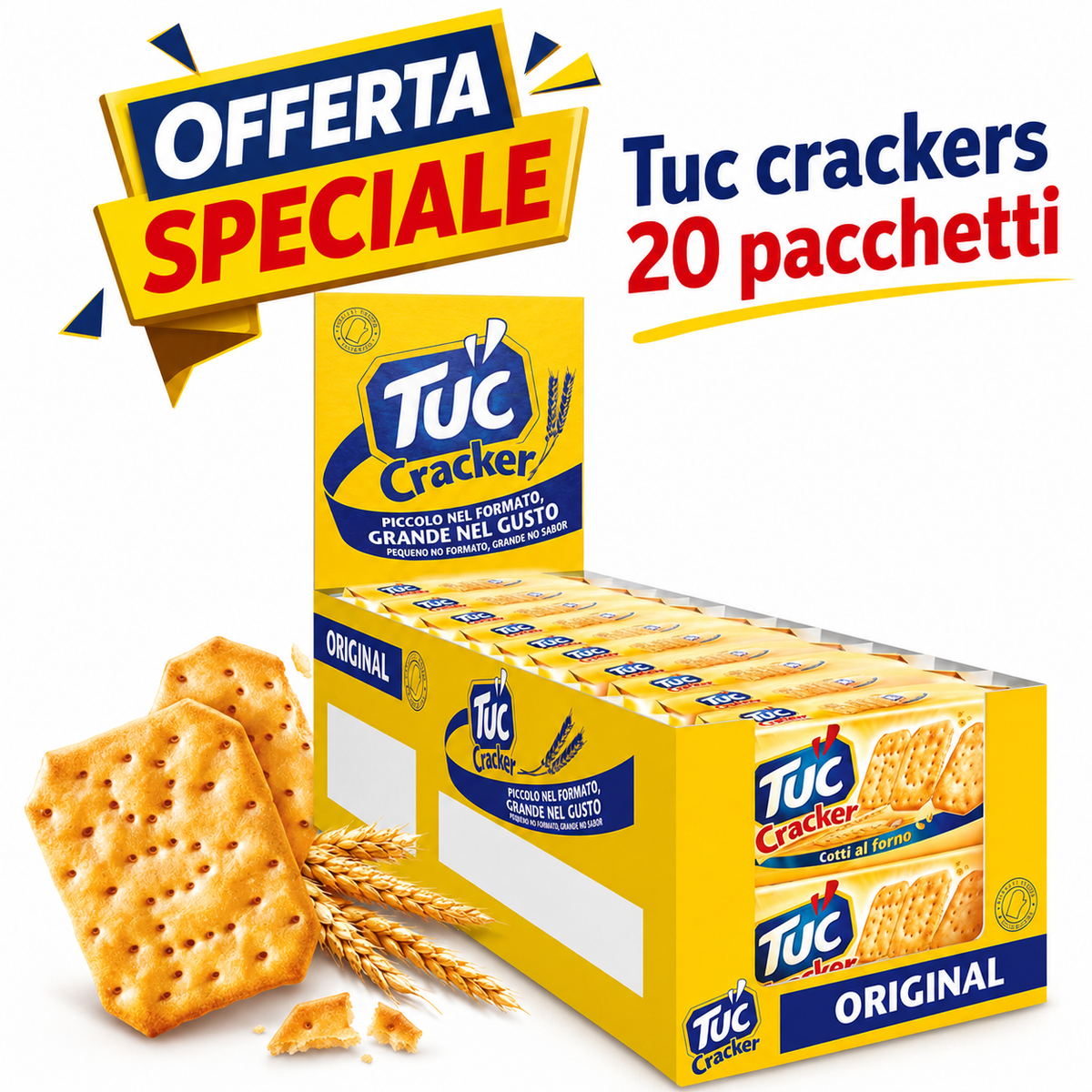 Saiwa Tuc Crackers Original – Confezione da 20 pacchetti