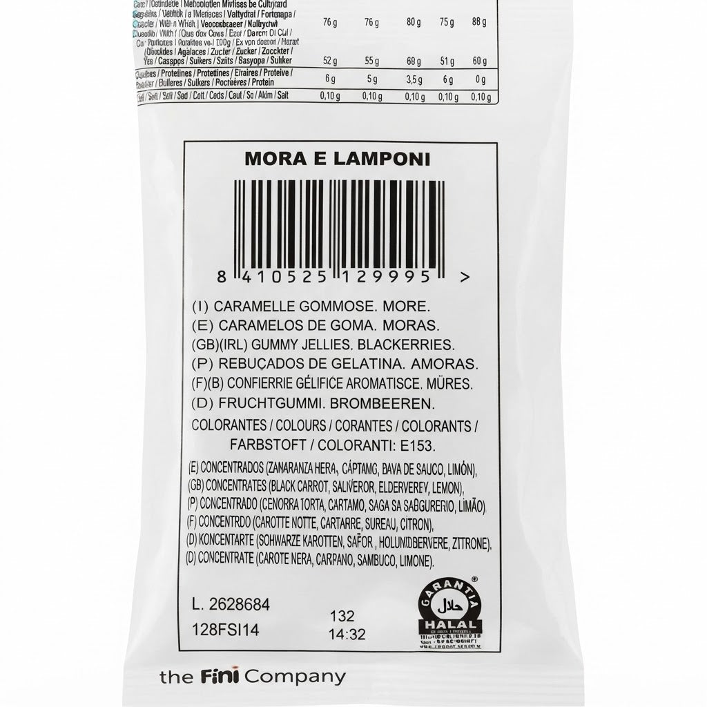 Fini More e Lamponi Caramelle Gommose – 2 Buste da 1 Kg, Totale 2 Kg