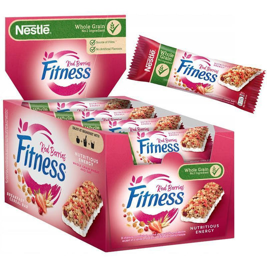 Nestlé Fitness Red Berries – Box 24 Barrette ai Cereali da 23,5 g