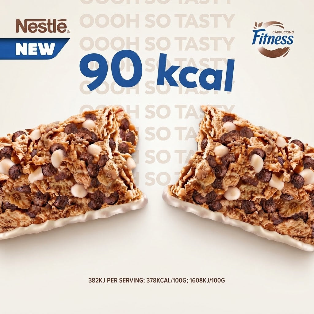 Nestlé Fitness Cappuccino – 24 Barrette da 23,5 g ai Cereali Integrali