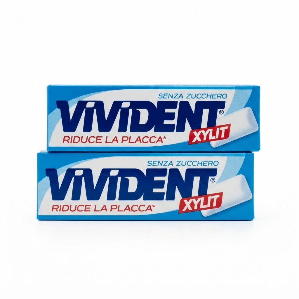 Vivident Xylit Spearmint Senza Zucchero – Confezione da 40 Astucci