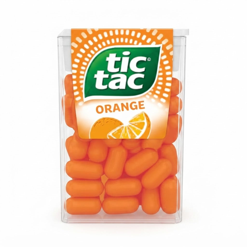 Tc Tac Arancia Confetti alla Arancia – Box da 24 Pezzi, Totale 432 g