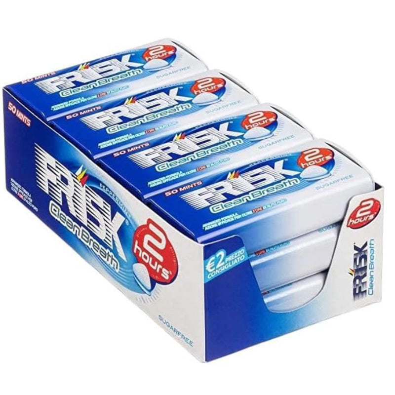 Frisk Clean Breath 2h Gusto Menta – Box da 12 Confezioni da 50 Pastiglie