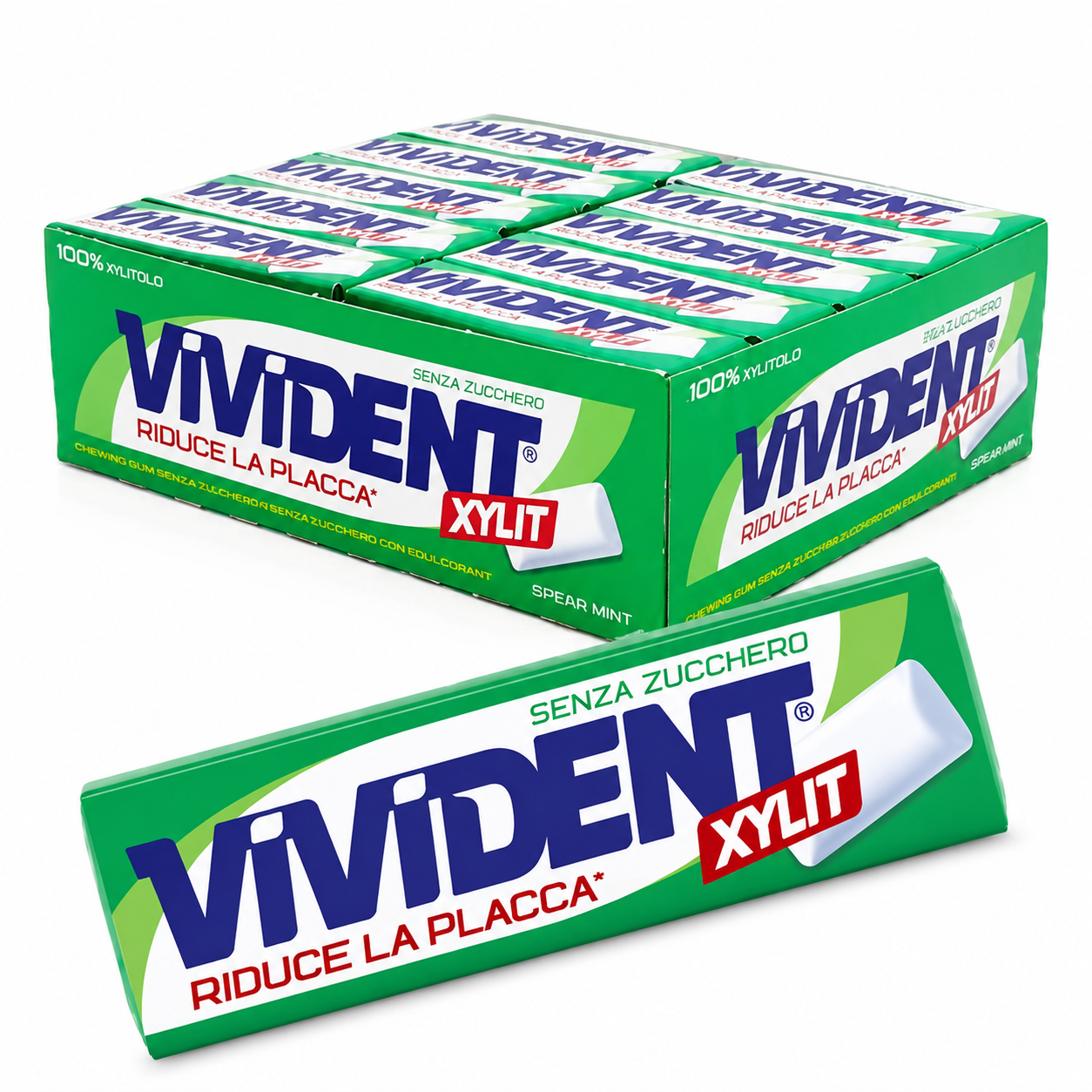 Vivident Xylit Clorofilla Senza Zucchero – Confezione da 40 Stick