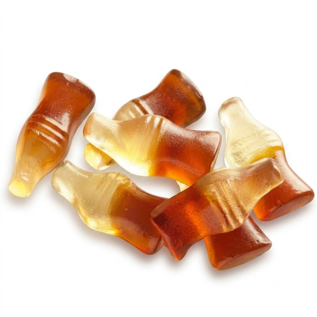 Haribo Happy Cola Caramelle Gommose al Gusto Cola – 2 Buste da 1 kg, Totale 2 kg