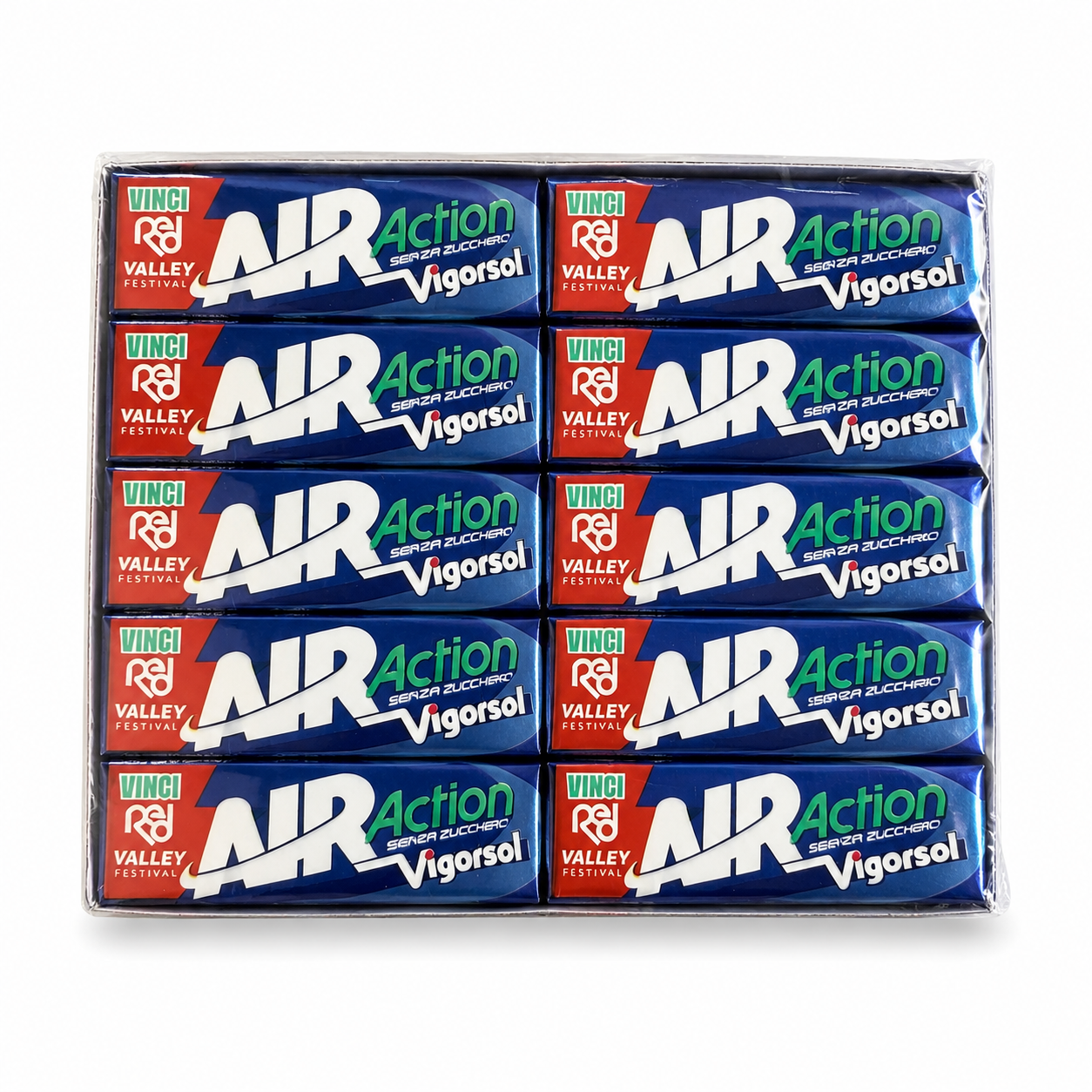 Vigorsol Air Action – Gomma da Masticare Senza Zucchero, 40 Stick