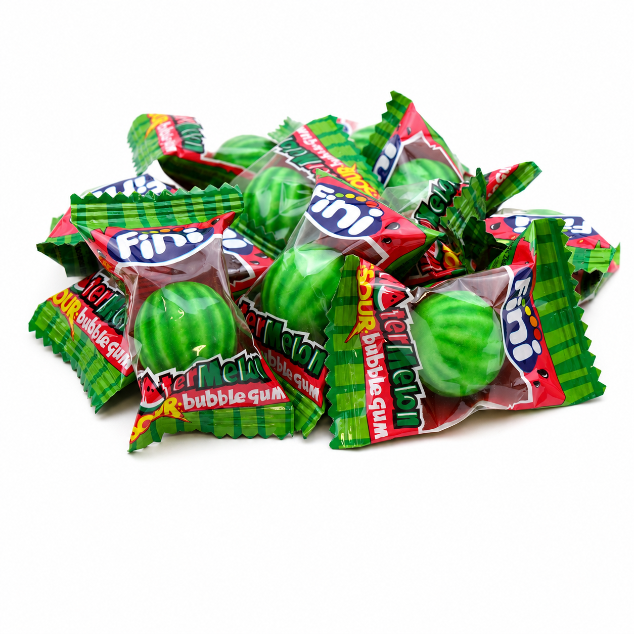 Fini Watermelon Bubble Gum Anguria Frizzante – Box da 200 Pezzi