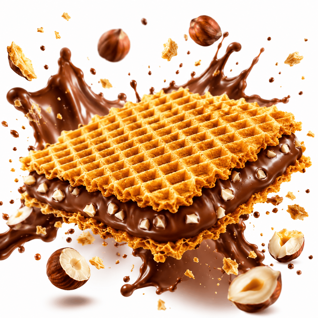 Hanuta Ferrero Wafer Croccanti con Crema alla Nocciola – 10 Pezzi 220 g