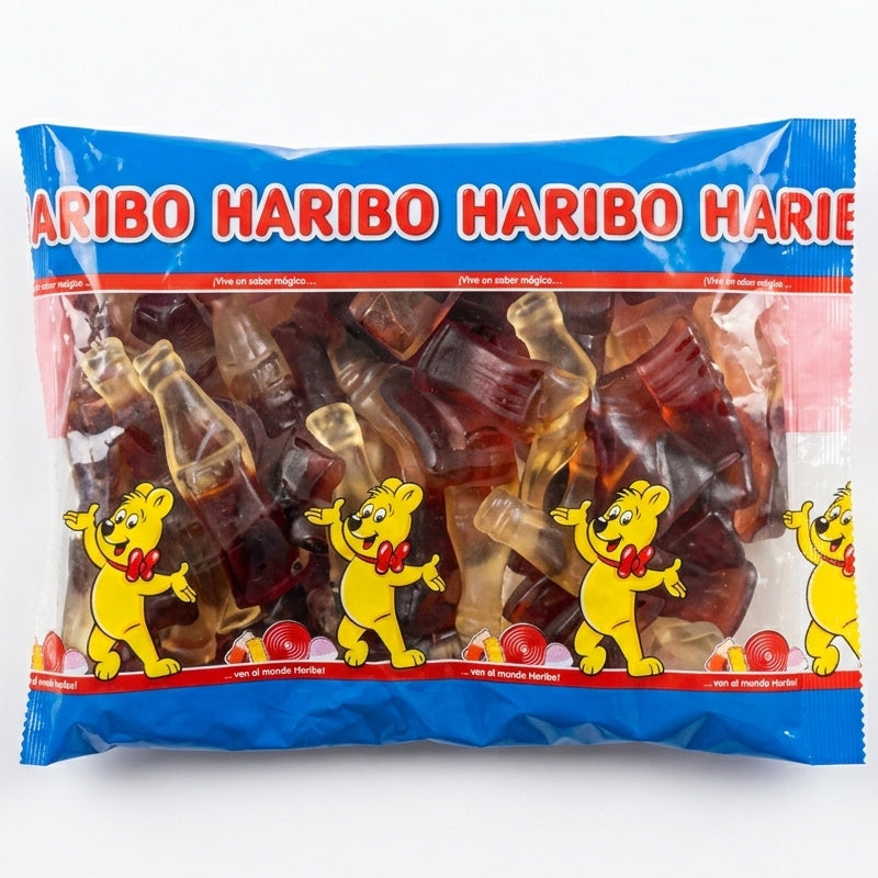 Haribo Bottiglia Mega Cola Caramelle Gommose al Gusto Cola – 2 Buste da 2 kg, Totale 4 kg
