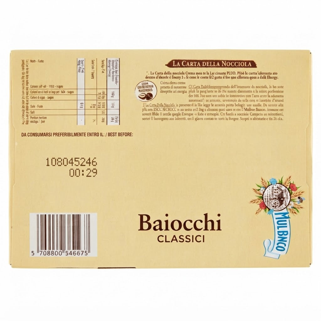 Baiocchi Classici Mulino Bianco – Box 42 Confezioni da 3 Biscotti