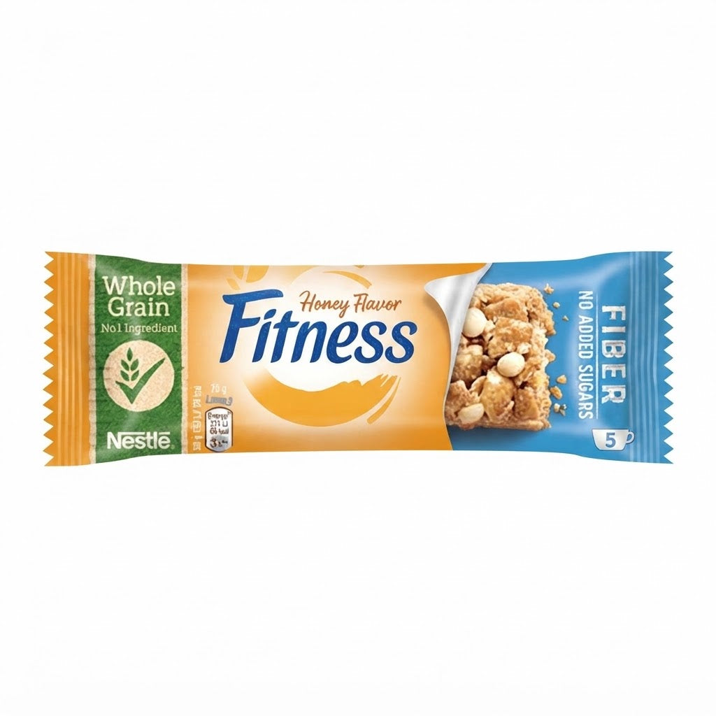 Nestlé Fitness Fibre Gusto Miele – 24 Barrette da 32 g, Cereali Integrali