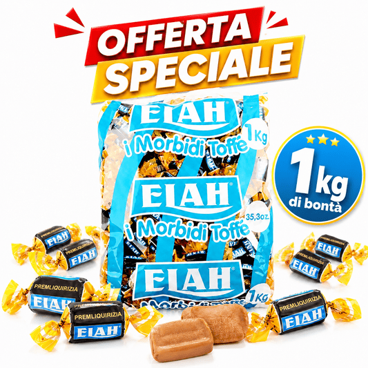 Elah Kremliquirizia Caramelle Morbide Toffee alla Liquirizia – Busta da 1 kg