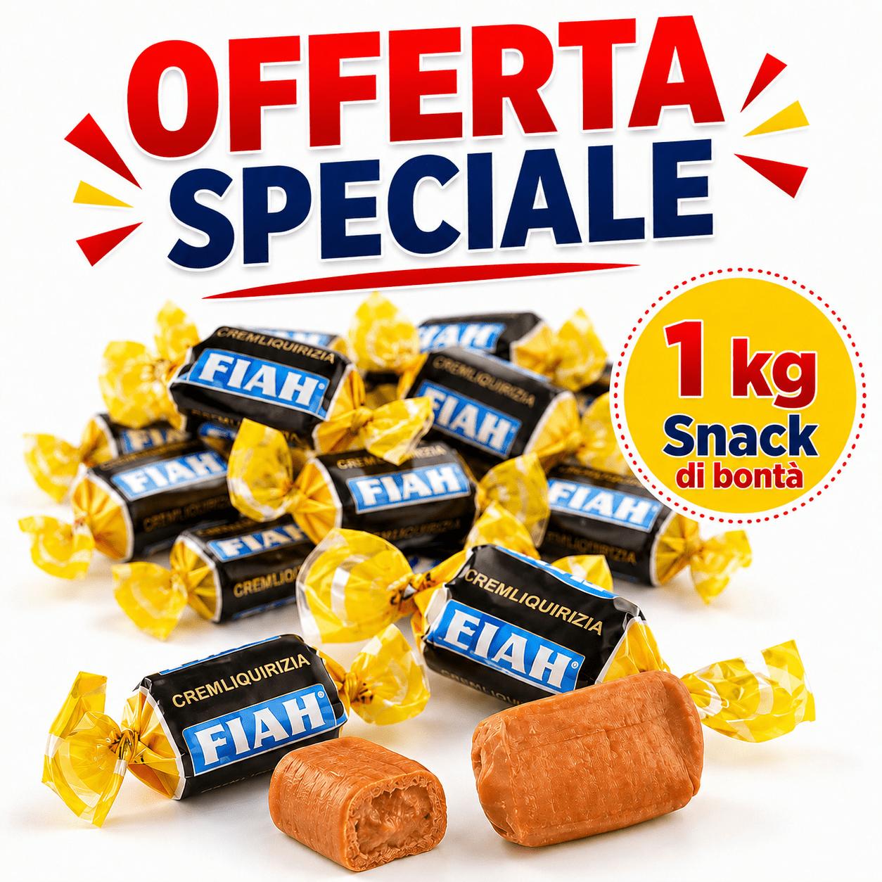 Elah Kremliquirizia Caramelle Morbide Toffee alla Liquirizia – Busta da 1 kg