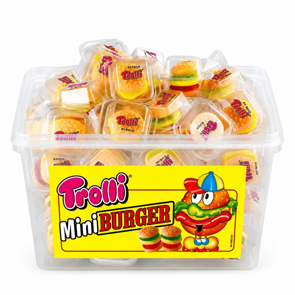 Trolli Maxi Pack – Pop Eye 45 Pezzi + Mini Burger 60 Pezzi, Totale 105 Pezzi