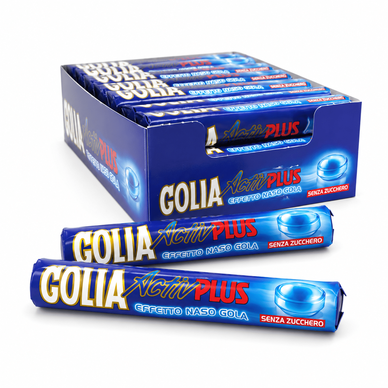 Golia Caramella Activ Plus Senza Zucchero – 2 Confezioni da 24 Stick, Totale 48 Stick