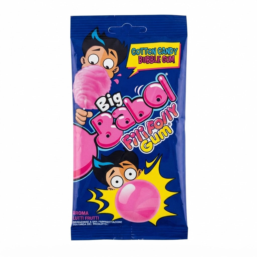Perfetti Chewing Gum Big Babol Fili Folly Gusto Frutta – Box da 12 Buste