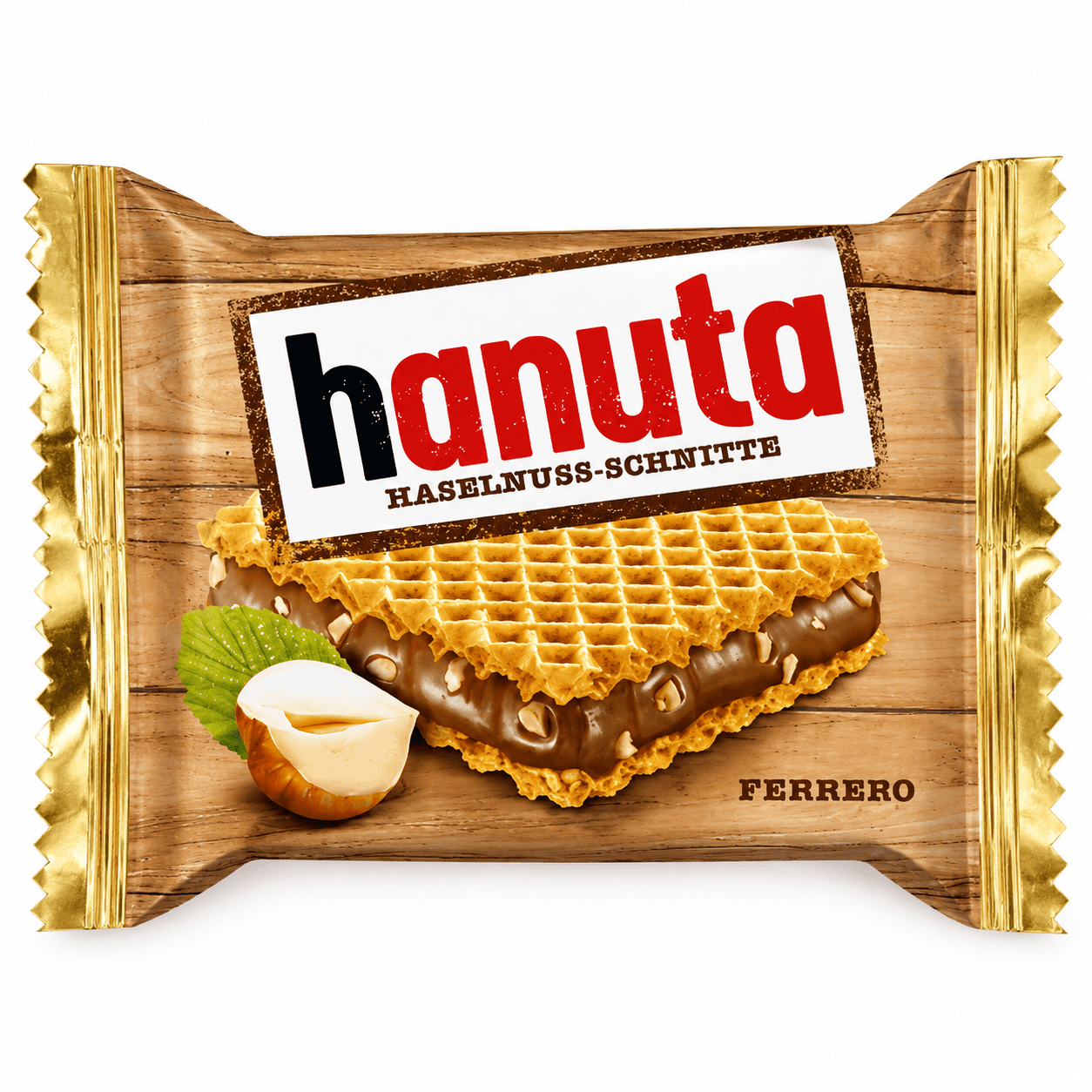 Hanuta Ferrero Wafer Croccanti con Crema alla Nocciola – 10 Pezzi 220 g