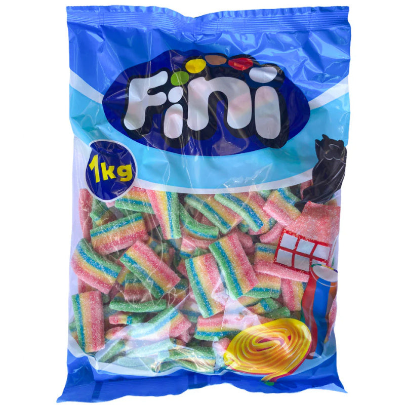 Fini Chewy Rainbow Candy Caramelle Gommose Arcobaleno alla Frutta – Busta da 1 kg