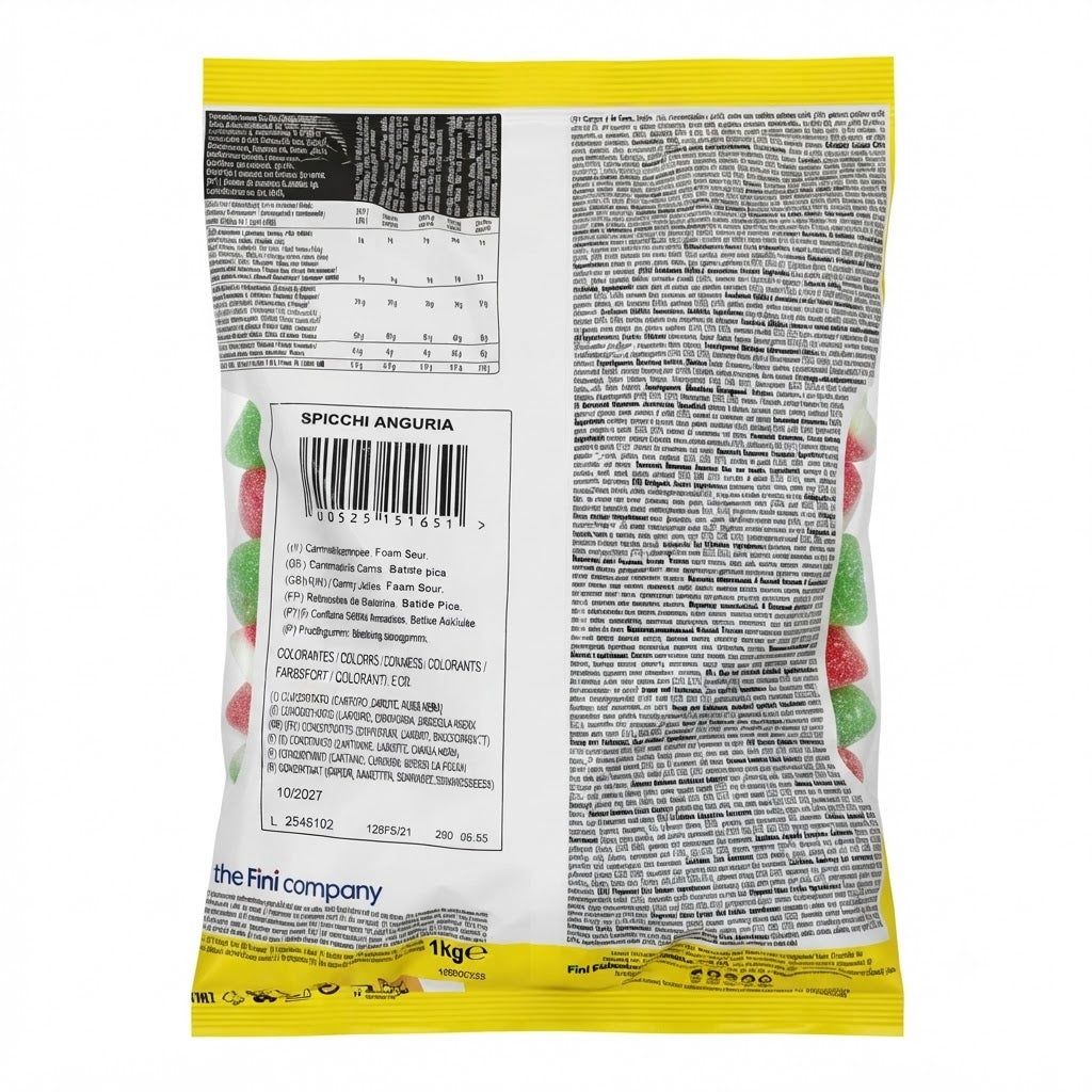 Fini Spicchi di Anguria Caramelle Gommose Zuccherate – 1 kg