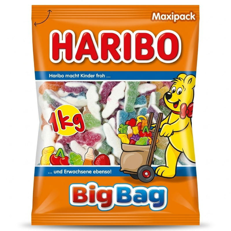 Haribo Coccodrilli Frizzi – Caramelle Gommose Zuccherate Gusto Frutta – Busta da 1 kg