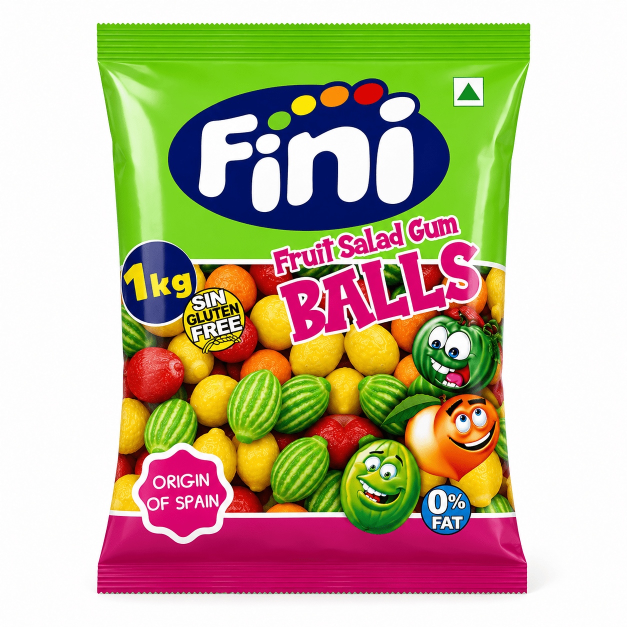 Fini Macedonia Gomme da Masticare Assortite alla Frutta – 1 kg