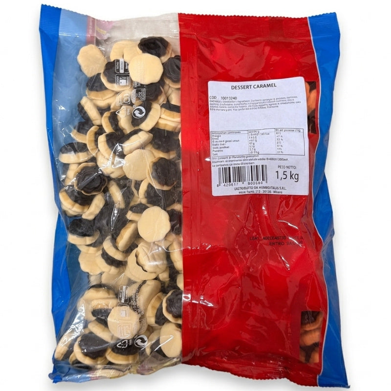 Haribo Dessert Caramelle Gommose al Gusto Caramello – 2 Buste da 1,5 kg, Totale 3 kg