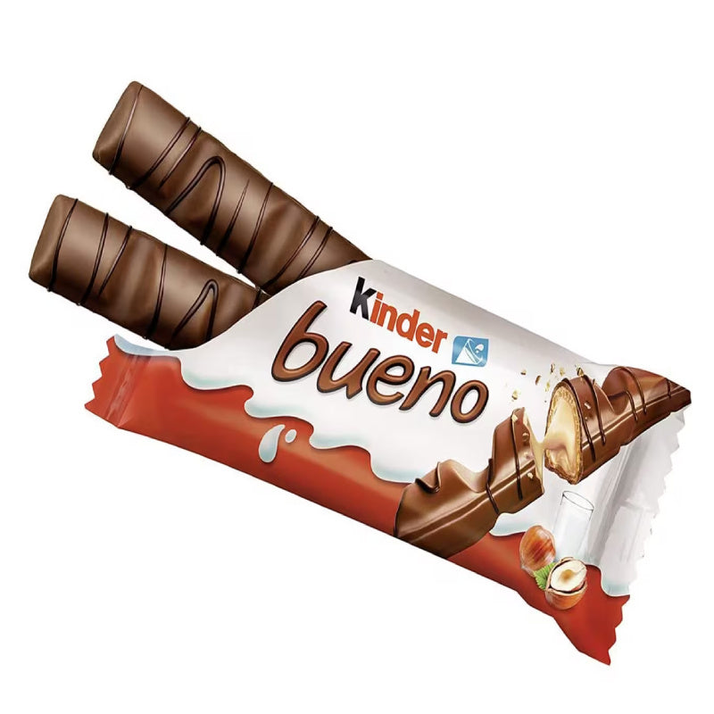 Kinder Bueno – Box 30 Packs | Wafer al Cioccolato con Crema alle Nocciole