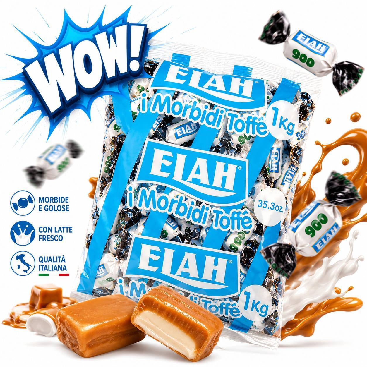 Elah Cubik + 900 Menta Liquirizia – 2 Buste da 1 kg, Totale 2 kg