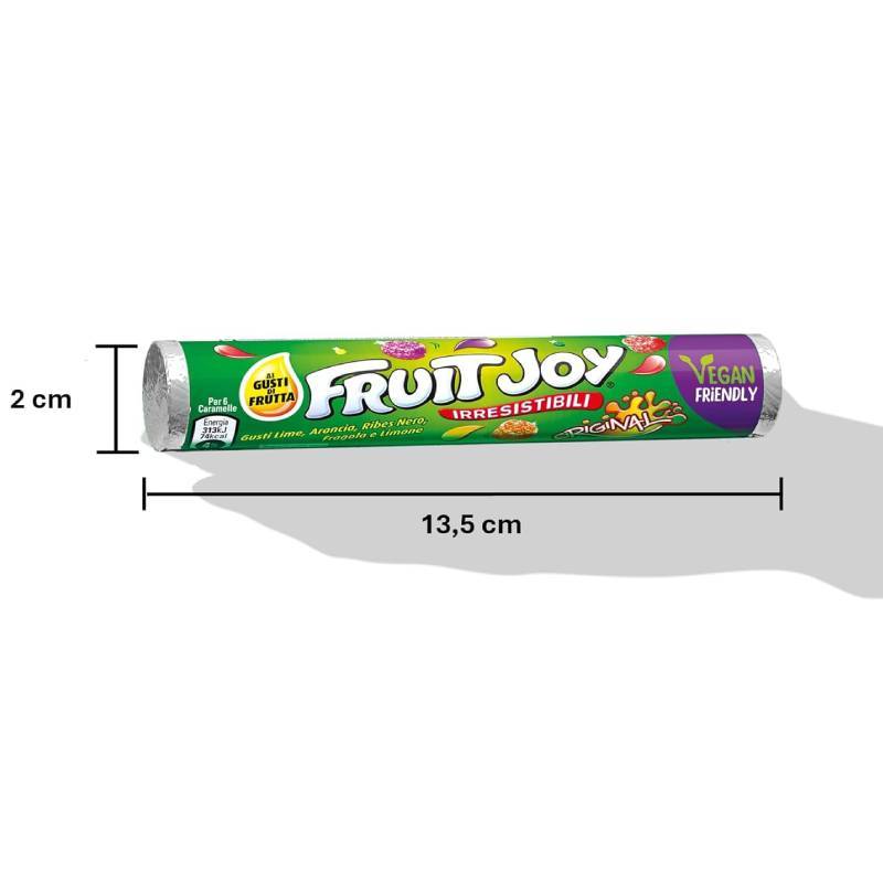 Fruit Joy Original Caramelle Gommose Zuccherate Vegan ai Gusti di Frutta – Confezione da 32 Spacchetti