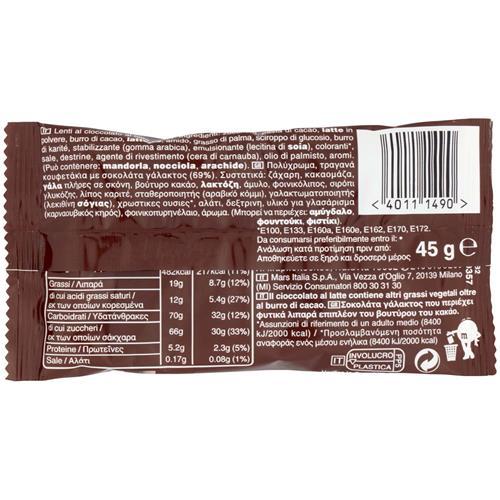 M&M’s Chocolate 24 Pezzi – Confetti di Cioccolato al Latte – 24 Buste da 45 g