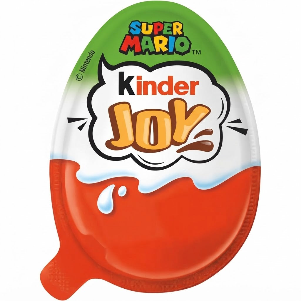Kinder Joy Mario Bros con Sorpresa – Box da 24 pezzi ovetto di cioccolato a latte